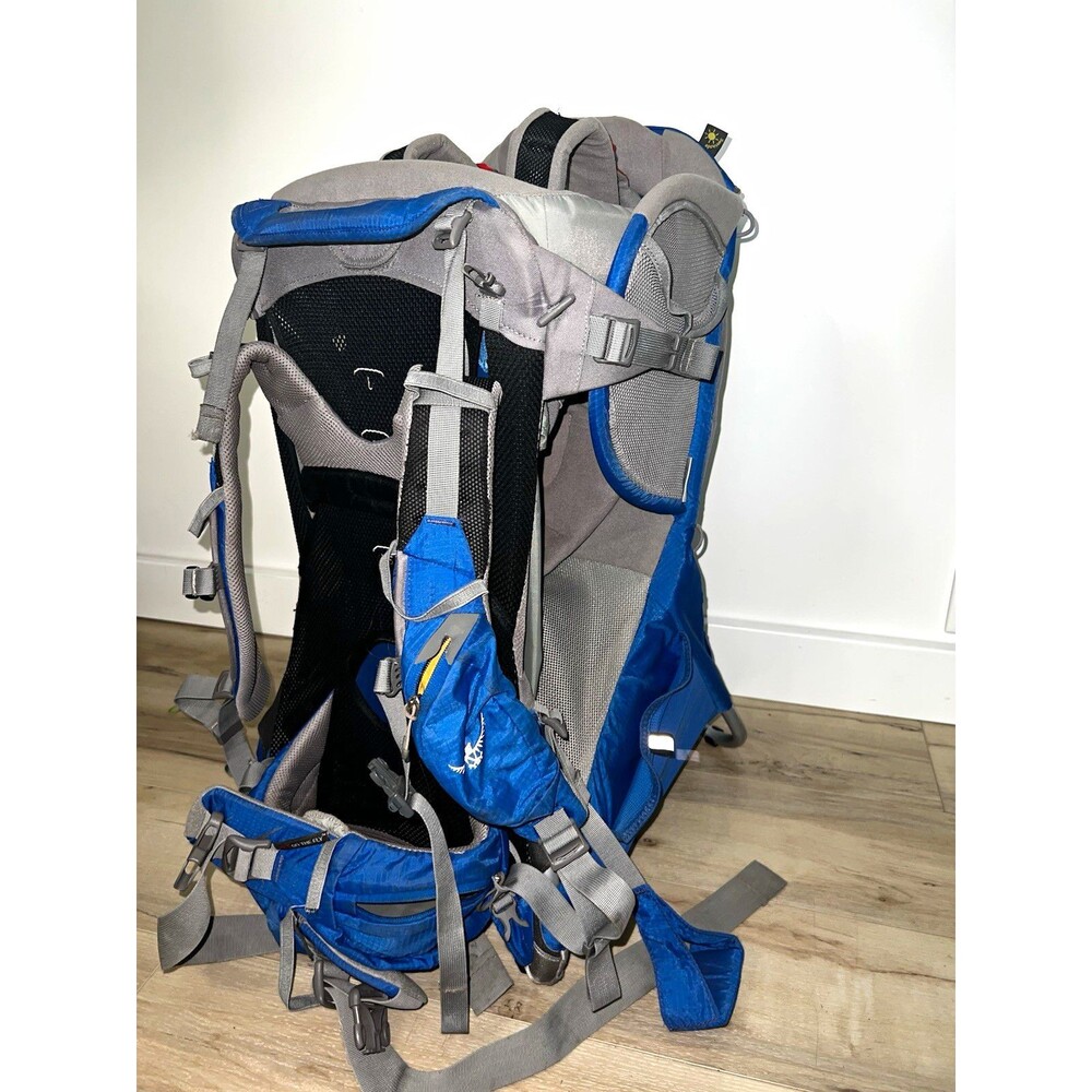 Osprey Poco Plus Child Carrier Hiking Backpack Blue Gray Frame Baby Toddler